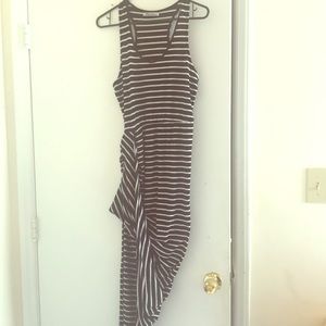 Mini dress with sundress tail